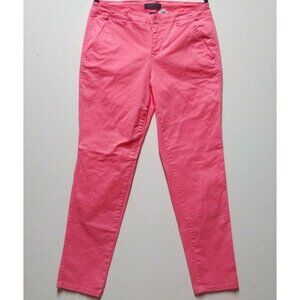 Bandolino jeans Michele Pant Size 4 Pink Chino Stretch front pockets belted soft